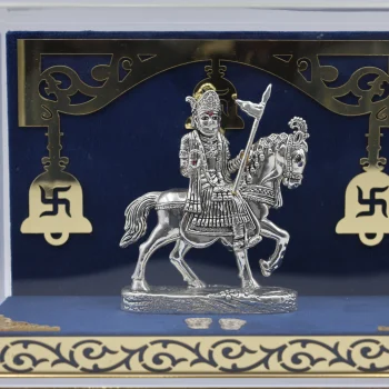 Pure Silver Veer Tejaji Maharaj Idol