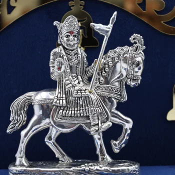Pure Silver Veer Tejaji Maharaj Idol
