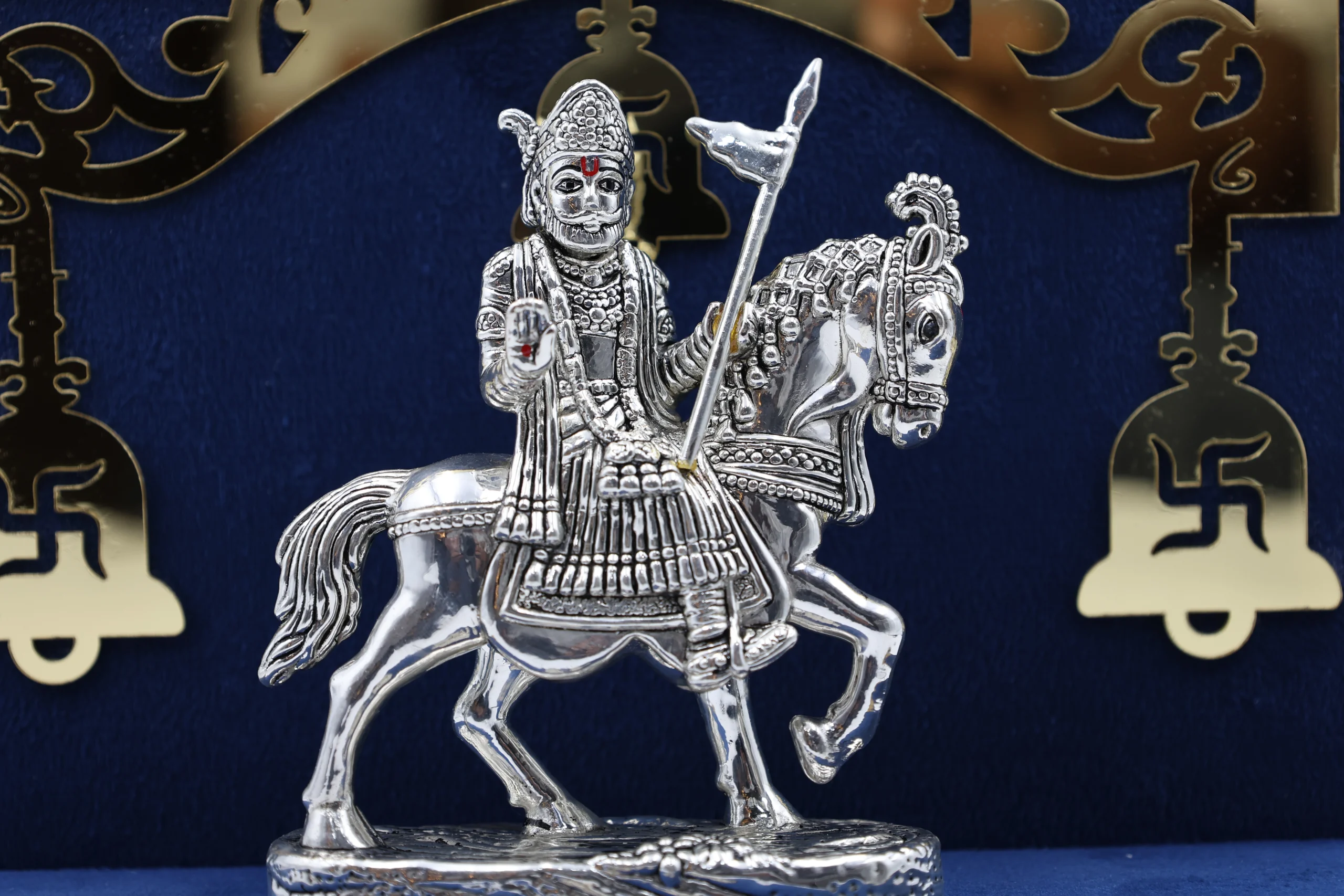 Pure Silver Veer Tejaji Maharaj Idol