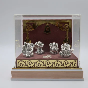 Pure Silver Mini Ganesh Idol Set