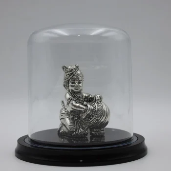 Pure Silver Bal Krishna (Makhan Chor) Idol