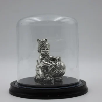 Pure Silver Bal Krishna (Makhan Chor) Idol
