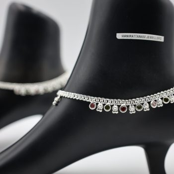 Handcrafted Pure Silver Payal for Women