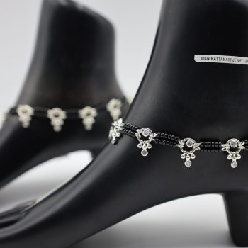 Handcrafted Pure Silver Payal for Women (44M4549)