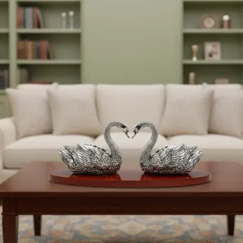 999 Pure Silver Swan Pair