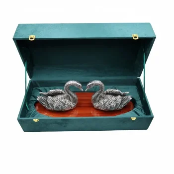 999 Pure Silver Swan Pair