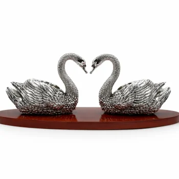 999 Pure Silver Swan Pair