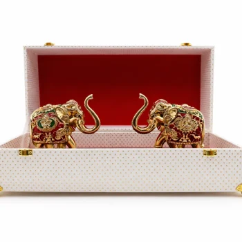 999 Pure Silver Golden Vastu Elephanth