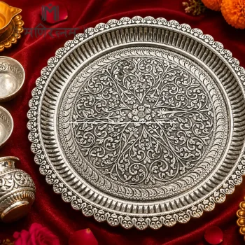 Royal Silver Aarti Plate Collection