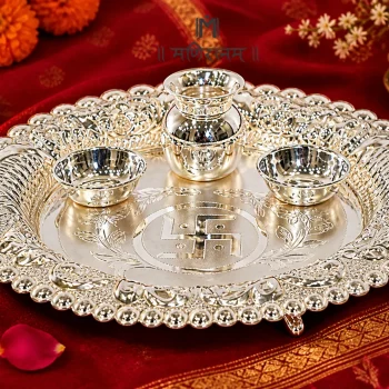 Royal Silver Aarti Plate Collection